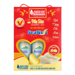 Hộp quà lon đứng Nước yến sào lon SeaNest 3% (Hộp 6 lon x 190ml)