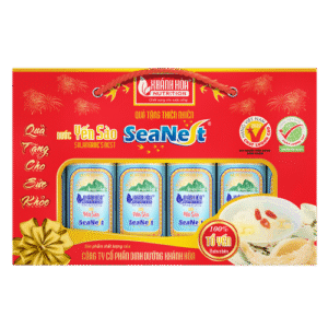 Hộp quà lon ngang Nước yến sào lon SeaNest 3% (Hộp 6 lon x 190ml)