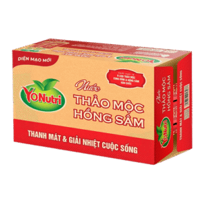 Nước Thảo Mộc Hồng Sâm YoNutri - Thùng 24 Chai x 350ml